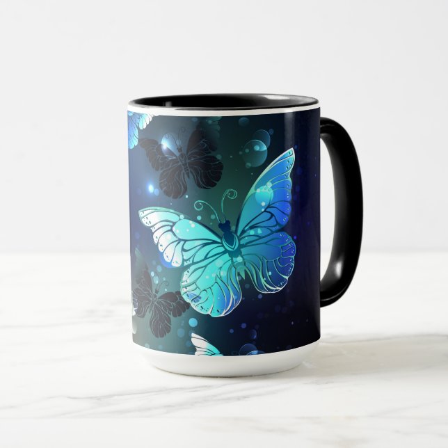 Fluttering Night Butterfly Mug (Front Right)
