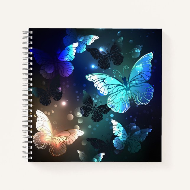 Fluttering Night Butterfly Notebook (Front)