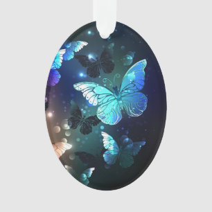 Fluttering Night Butterfly Ornament