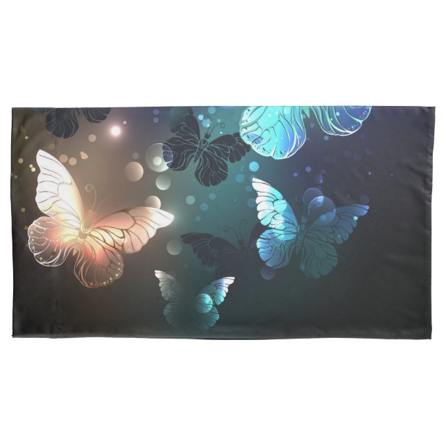 Fluttering Night Butterfly Pillowcase (Front)