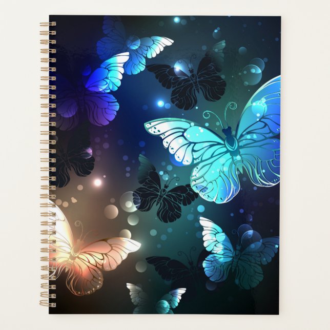 Fluttering Night Butterfly Planner (Front)