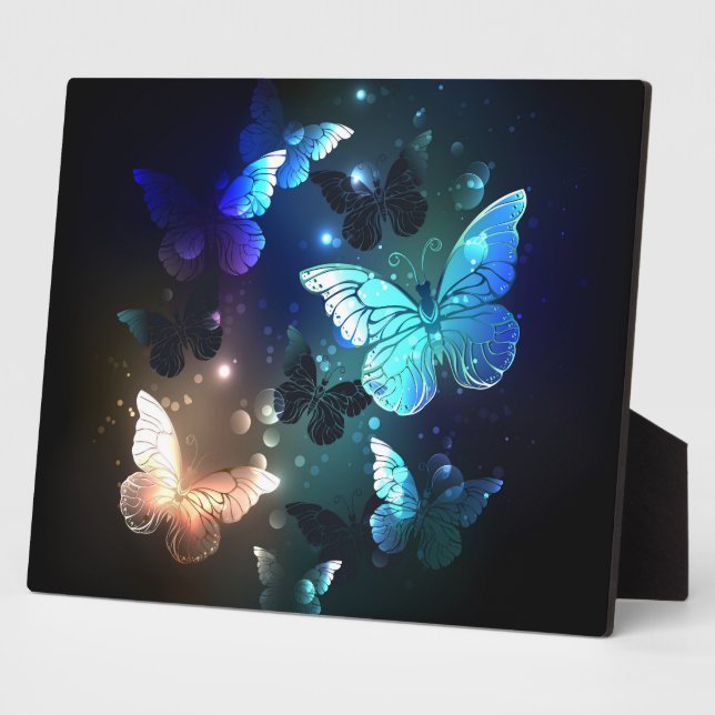 Fluttering Night Butterfly Plaque (Side)