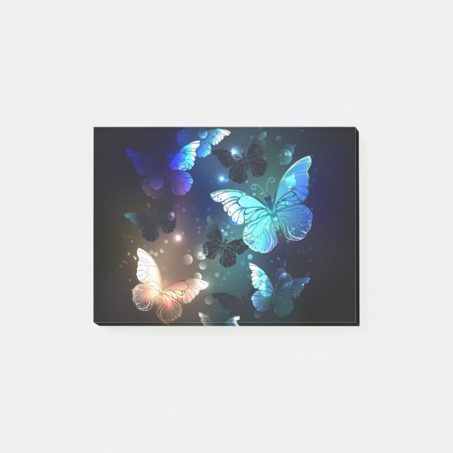 Fluttering Night Butterfly Post-it Notes (Front)