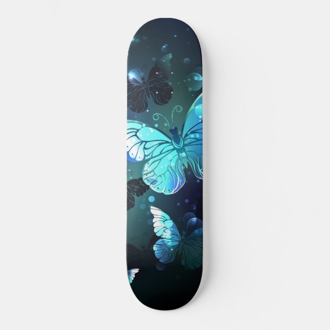 Fluttering Night Butterfly Skateboard (Front)