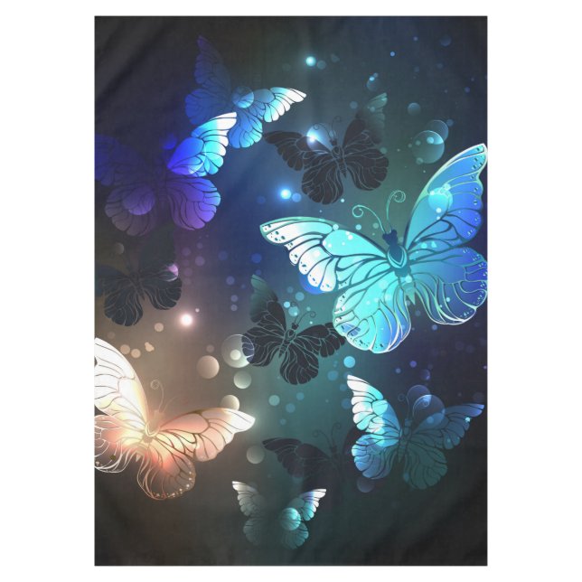 Fluttering Night Butterfly Tablecloth (Front)