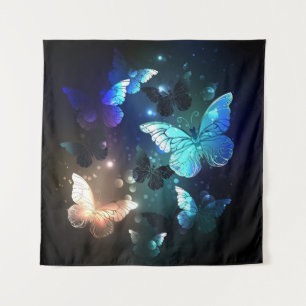 Fluttering Night Butterfly Tapestry
