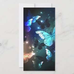 Fluttering Night Butterfly Thank You Card