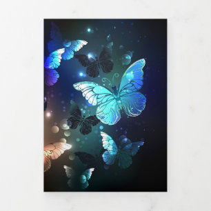 Fluttering Night Butterfly Tri-Fold Programme