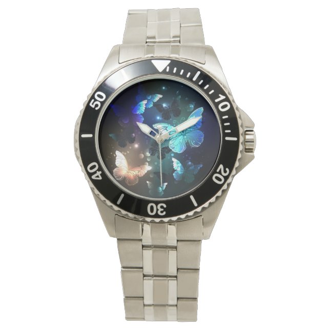 Fluttering Night Butterfly Watch (Front)