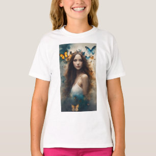 Fluttering Nostalgia: Vintage Butterfly Collage T- T-Shirt