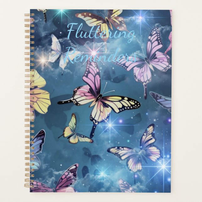 Fluttering Reminders  Planner (Front)