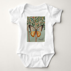Fluttering Resilience Personalised Baby Bodysuit
