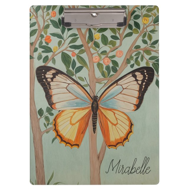 Fluttering Resilience Personalised  Clipboard (Front)