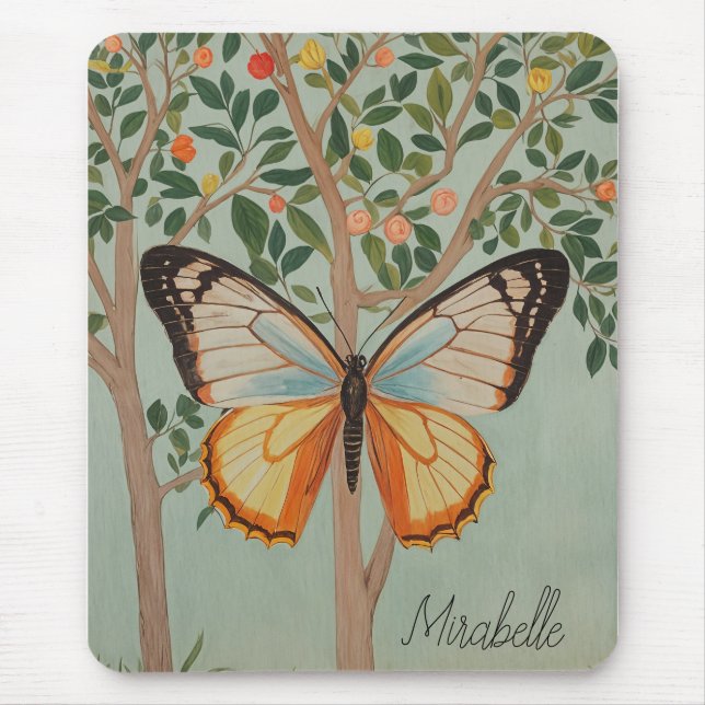 Fluttering Resilience Personalised  Mouse Mat (Front)
