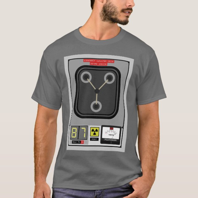 FLUX Capacitor and Display Gauges T-Shirt (Front)