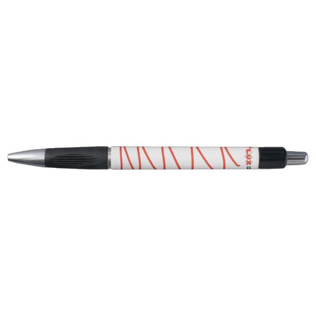 Flux Swirl Ballpoint Pen - Red (Front)