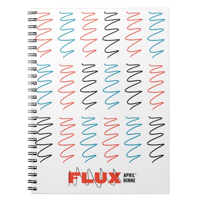 Flux Swirl Spiral Notebook (Front)