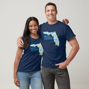 FLVS Proud Teacher, Florida T-Shirt (Navy)