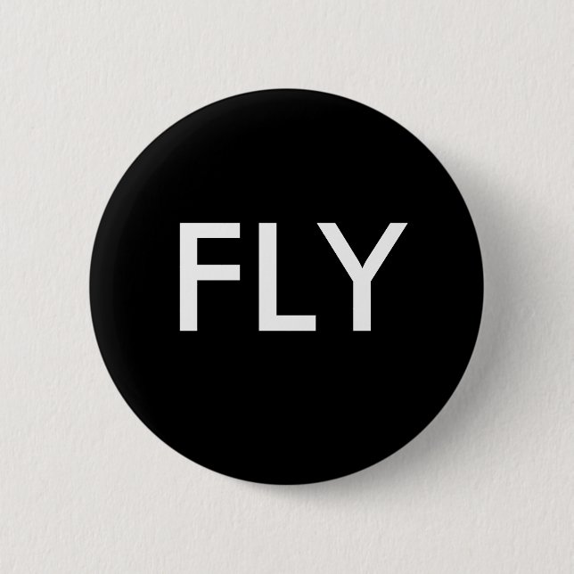 FLY 6 CM ROUND BADGE (Front)