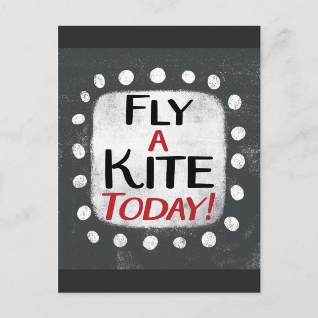 Fly A Kite Today Postcard (Front)
