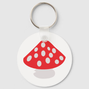 fly agaric icon key ring