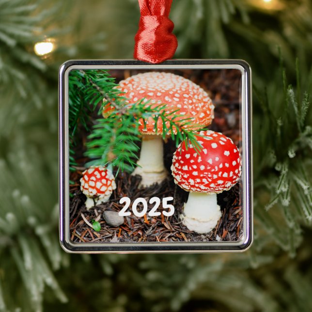 Fly Agaric Mushrooms Ornament (Tree)