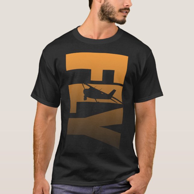 FLY Aircraft silhouette T-Shirt (Front)