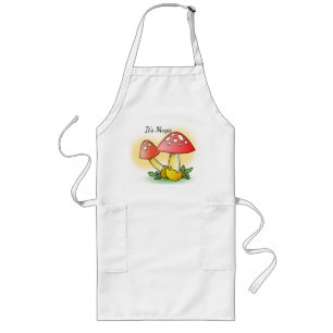 Fly Amanita Muscaria Mushrooms Magic Long Apron