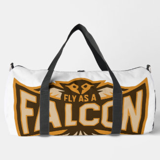 Fly As A Falcon Sepia Duffle Bag