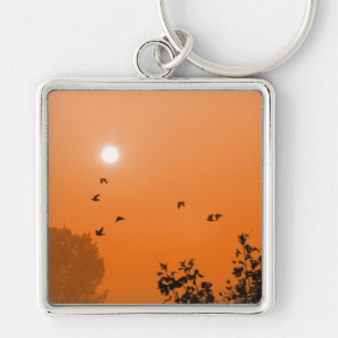 Fly at dawn Keychain