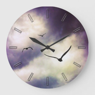Fly Away bird wall clock