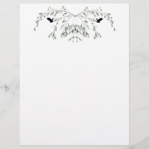 Fly Away Birds Custom Letterhead