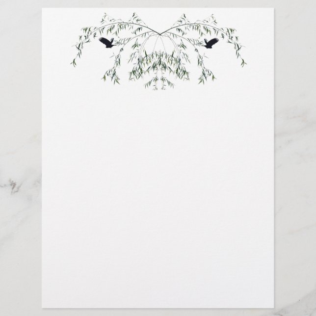 Fly Away Birds Custom Letterhead (Front)