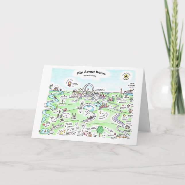 Fly Away Home 5 x 7 Notecard (Front)