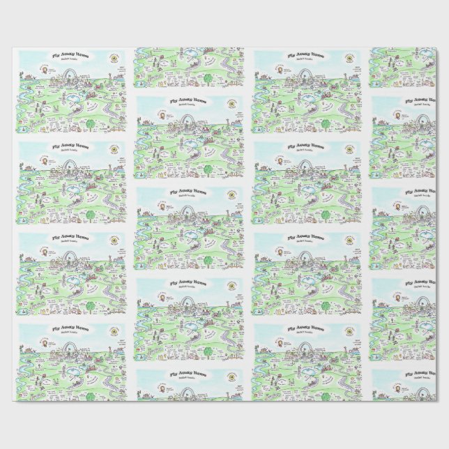 Fly Away Home Gift Wrap (Flat)