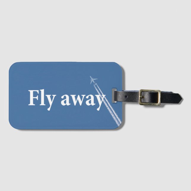 Fly away luggage tag (Front Horizontal)