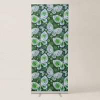 Fly Away Paisley Butterfly Print Green 
