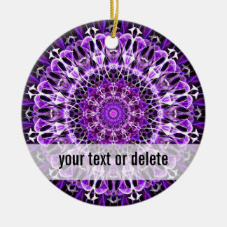 Fly Away Purple kaleidoscope Ceramic Tree Decoration