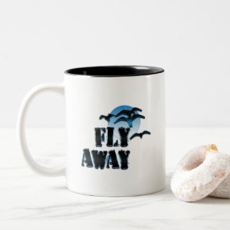 Fly away Two-Tone coffee mug
