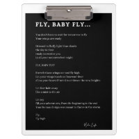 Fly baby fly inspirational poem poetry poster
