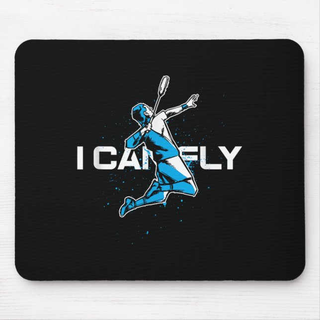 Fly Badminton Player Shuttle Trainer Racket Sports Mouse Mat (Front)