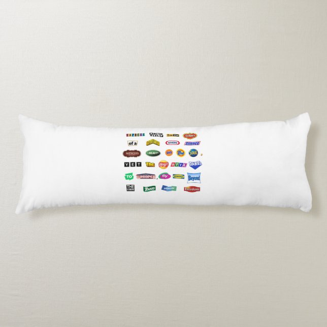 Fly Beyond Sorrow Body Cushion (Front)