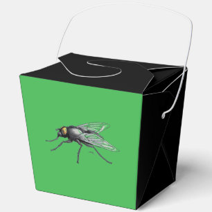 Fly Buddy giant fly green and black take out box