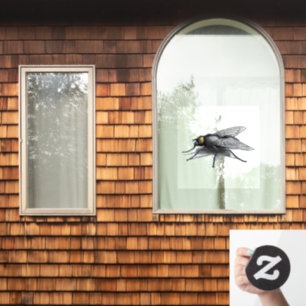 Fly Buddy shadow see-thru window cling front stick