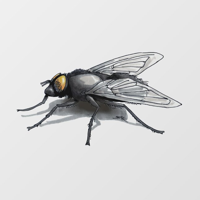 Fly Buddy tiny shadow window cling back stick (Sheet)