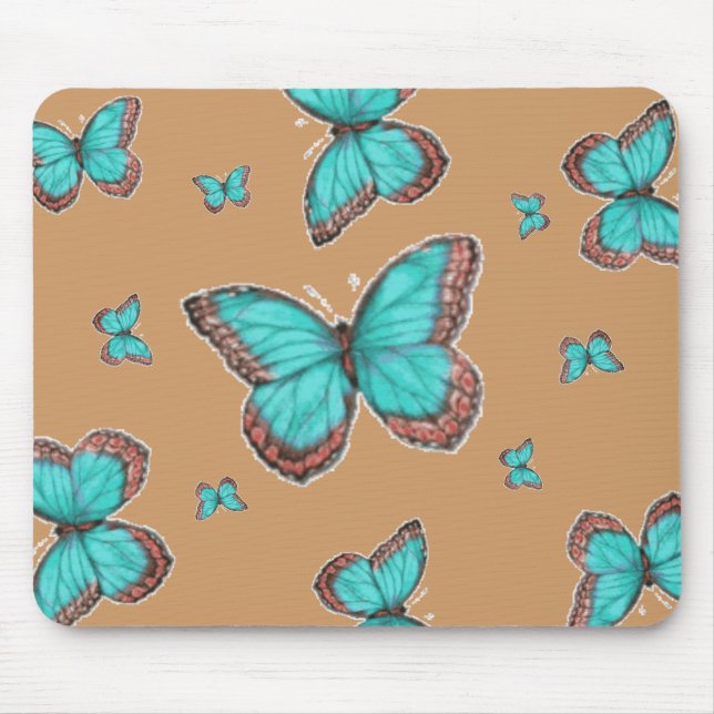 Fly Butterflies Mouse Mat (Front)