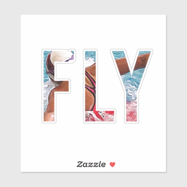 “FLY” Butterfly Stroke Swim Design (Sheet)