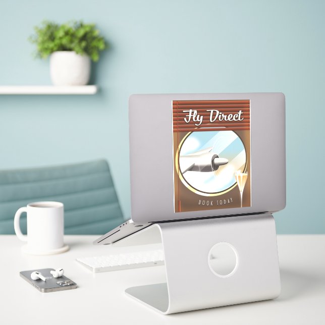 Fly Direct - Book today (Laptop On Desk)