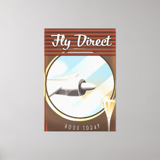 Fly Direct - Book today Canvas Print