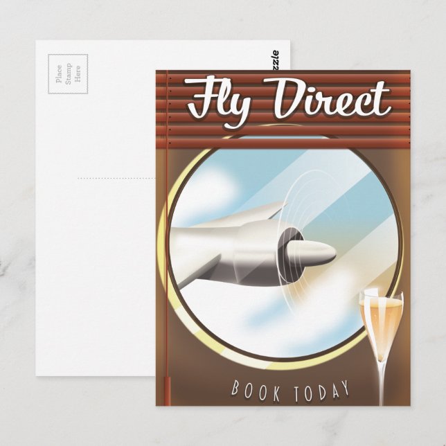 Fly Direct - Book today Postcard (Front/Back)